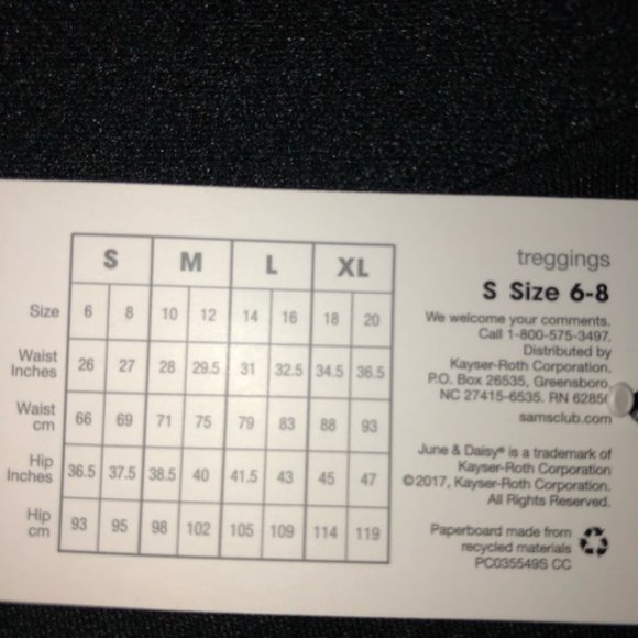 June & Daisy Treggings - Size Small- NWT - Color- Amsterdam - Picture 2 of 2